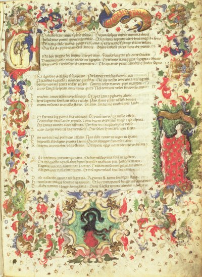 Illustrated Page from the Triumph by Petrarch by Master of the Novella PD